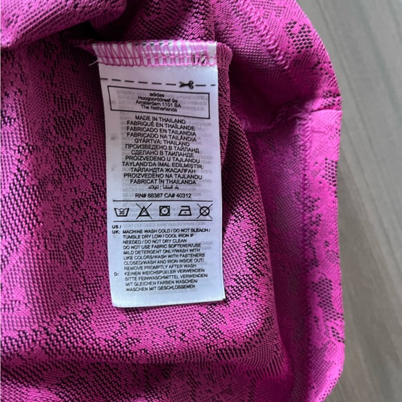 Adidas Golf Top - Fuchsia Color & Sheer - Size Large - Picture 8 of 11